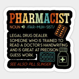 Pharmacist Prescription Pharmacy Medical Sticker